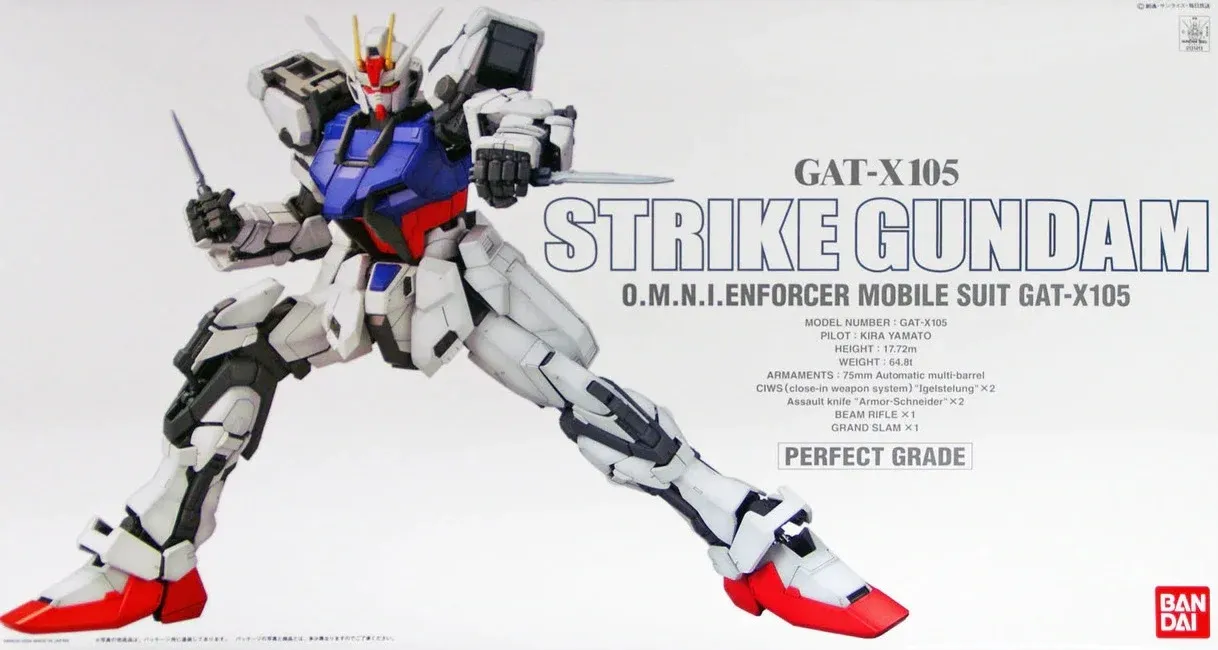 GUNDAM - PG 1/60 Strike Gundam - Model Kit - 30cm REPROD